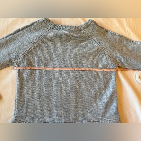 Gymboree Girls Cable Knit Peplum Sweater Light Blue Size 6 NWT - Picture 5 of 7